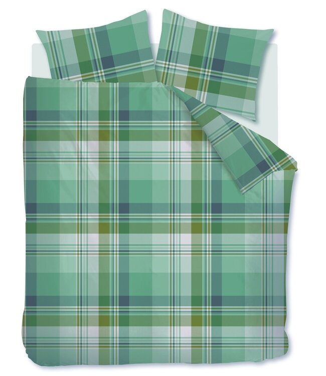 Beddinghouse Dekbedovertrek Flanel Vernon Green 240 x 200/220