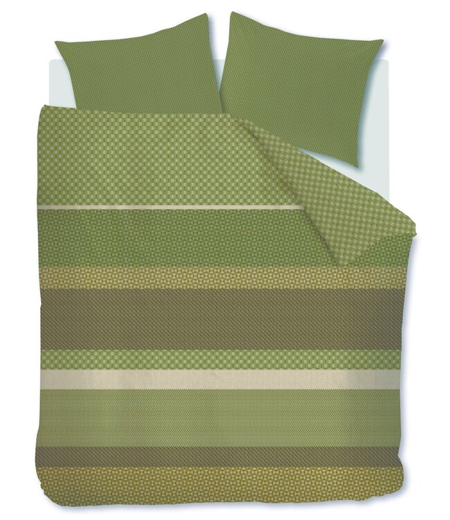 Beddinghouse Dekbedovertrek Flanel Fera Green 200 x 200/220