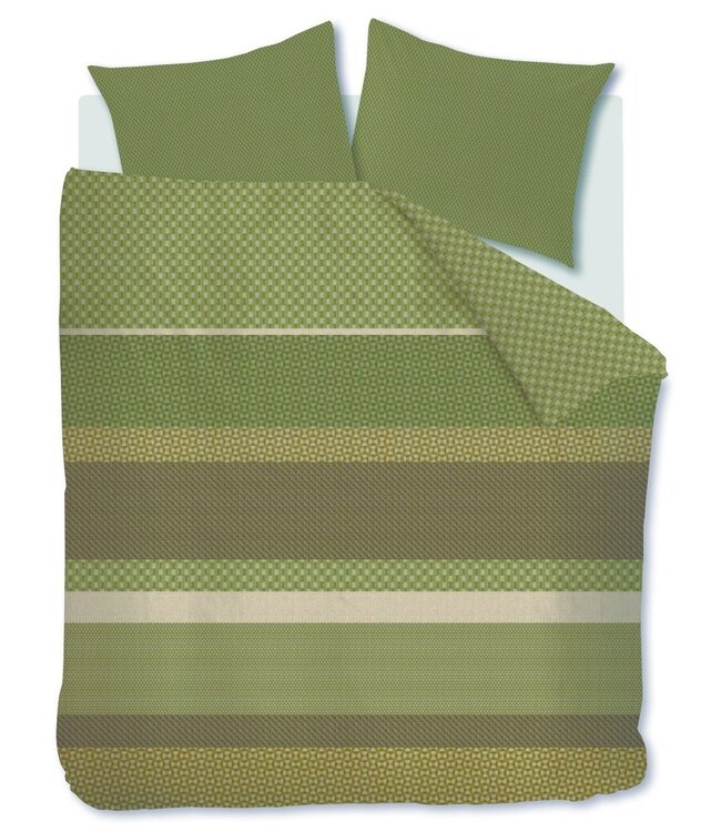 Beddinghouse Dekbedovertrek Flanel Fera Green 260 x 200/220