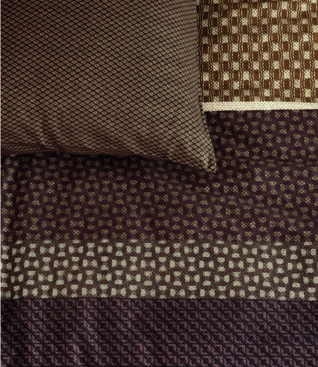 Beddinghouse Dekbedovertrek Flanel Fera Brown 140 x 200/220