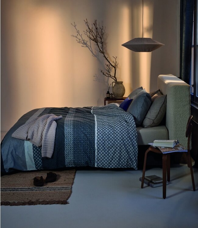 Beddinghouse Dekbedovertrek Flanel Fera Blue 200 x 200/220