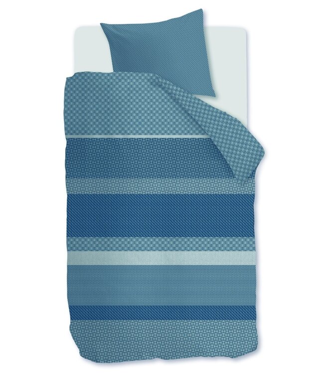 Beddinghouse Dekbedovertrek Flanel Fera Blue 140 x 200/220