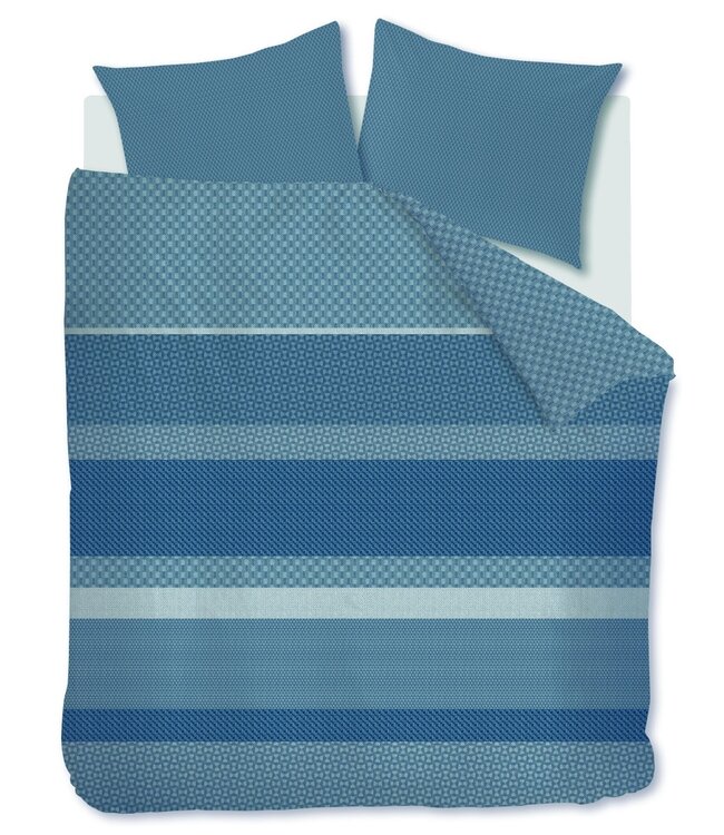 Beddinghouse Dekbedovertrek Flanel Fera Blue 200 x 200/220