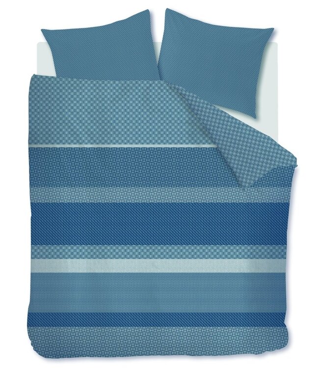 Beddinghouse Dekbedovertrek Flanel Fera Blue 240 x 200/220