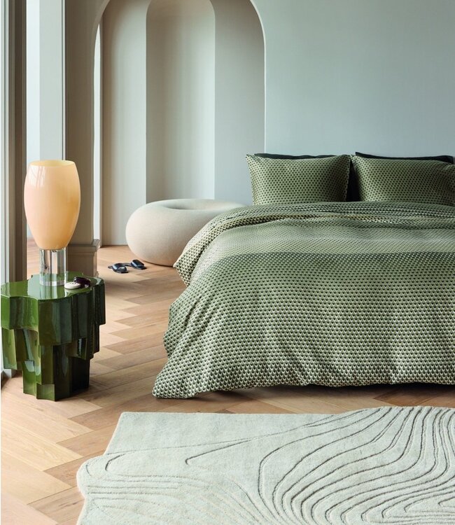Kardol  Dekbedovertrek Satijn Lofty Olive Green 260 x 200/220