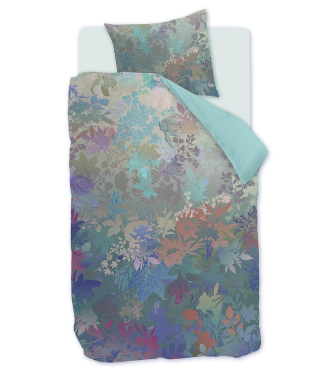 Kardol  Dekbedovertrek Satijn Growth Bluegrey 140 x 200/220