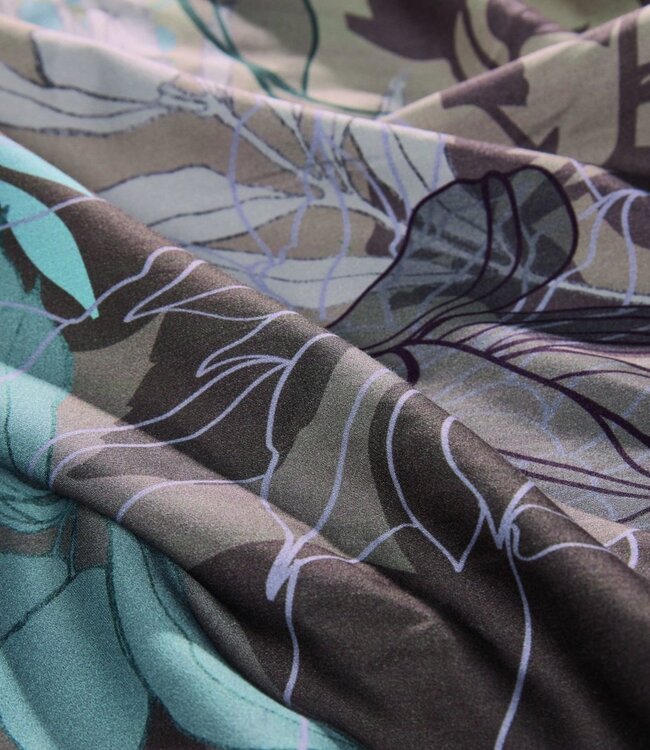 Kardol  Dekbedovertrek Satijn Growth Bluegrey 240 x 200/220