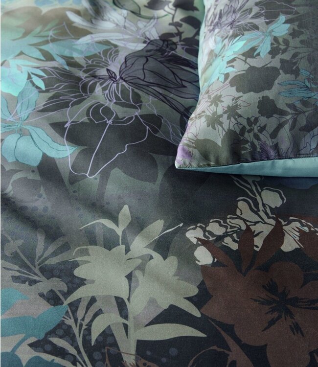 Kardol  Dekbedovertrek Satijn Growth Bluegrey 260 x 200/220