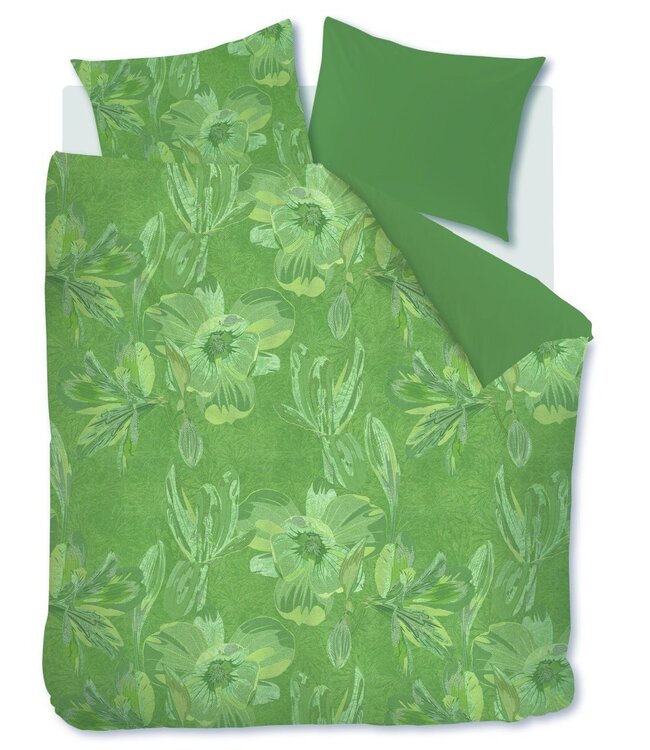 Kardol  Dekbedovertrek Satijn Symbiose Green 200 x 200/220
