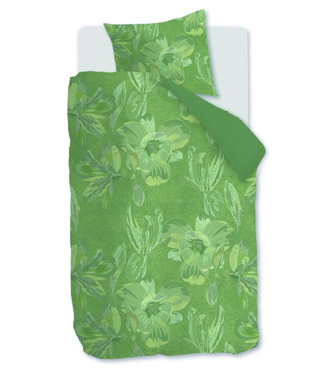 Kardol  Dekbedovertrek Satijn Symbiose Green 140 x 200/220