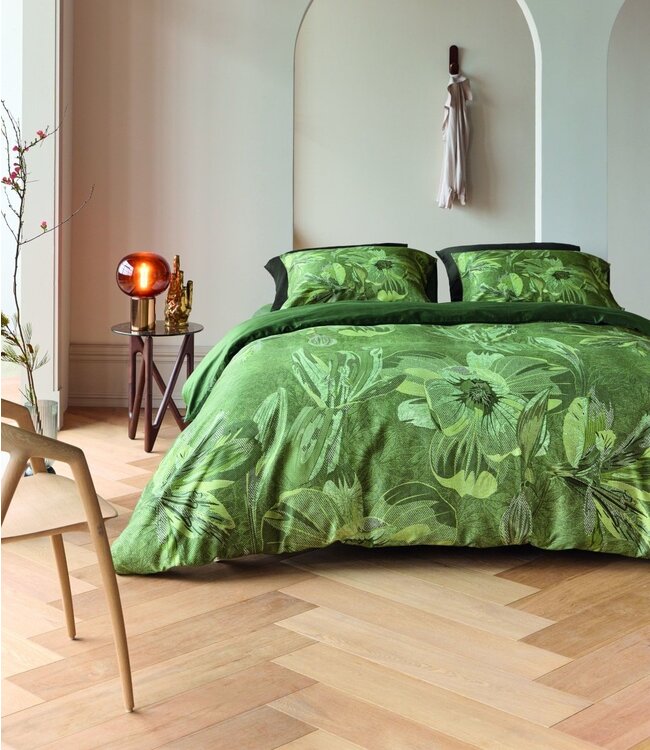 Kardol  Dekbedovertrek Satijn Symbiose Green 200 x 200/220