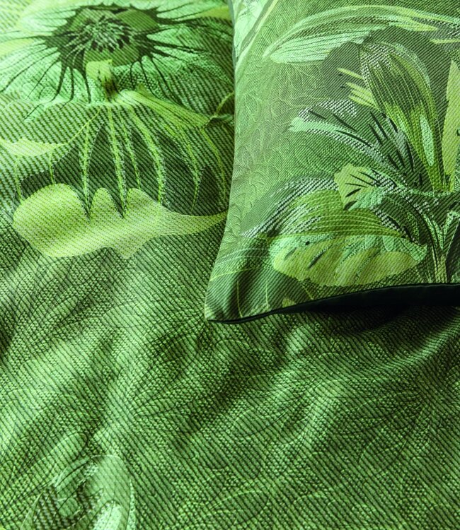 Kardol  Dekbedovertrek Satijn Symbiose Green 140 x 200/220