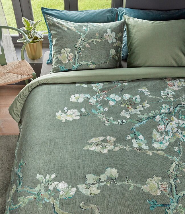 Beddinghouse Dekbedovertrek Van Gogh Blossoming Groen 240 x 200/220