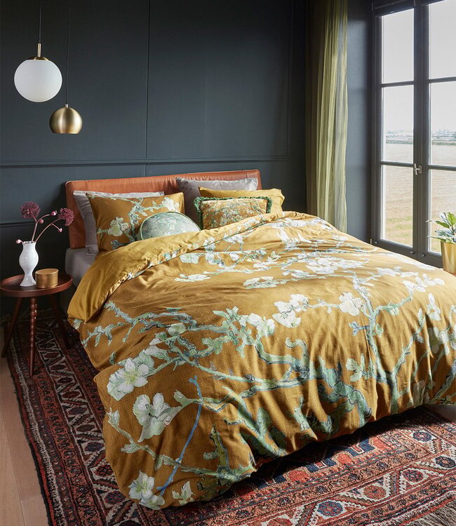 Beddinghouse Dekbedovertrek Van Gogh Blossoming Oker 200 x 200/220