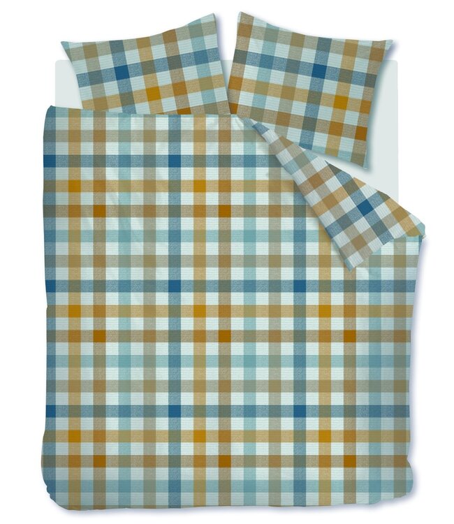 Beddinghouse Dekbedovertrek Flanel Sem Blue