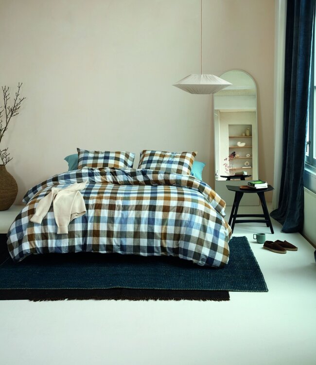 Beddinghouse Dekbedovertrek Flanel Sem Blue 140 x 200/220