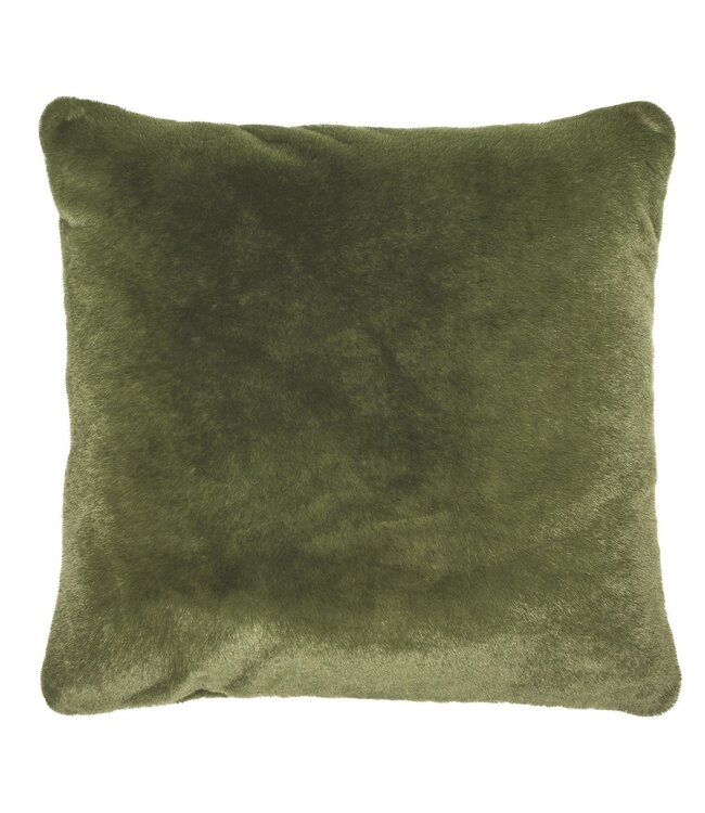 Essenza Sierkussen Furry Mosgroen 50x50