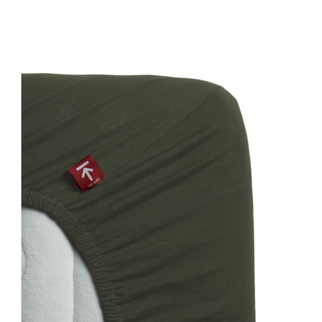 Splittopper Jersey, donkergroen
