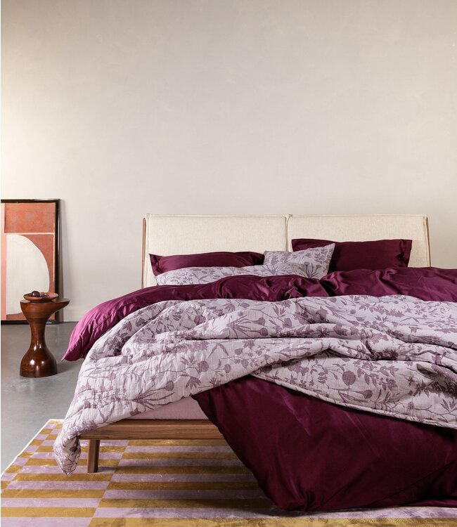 Essenza Dekbedovertrek Aziza Mauve Wine 140 x 200/220