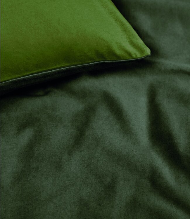 Beddinghouse Dekbedovertrek Flanel Warm Green