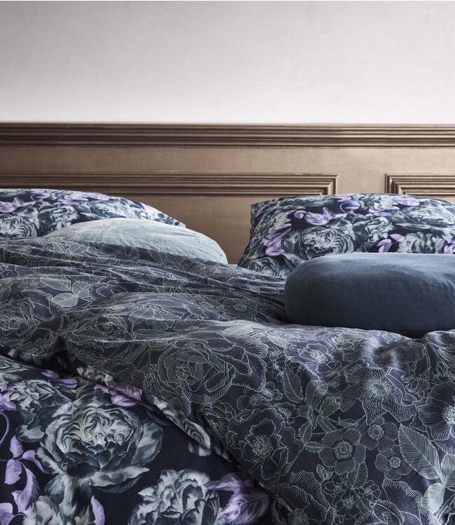 Essenza Dekbedovertrek Bernice Darkest Blue 240 x 200/220