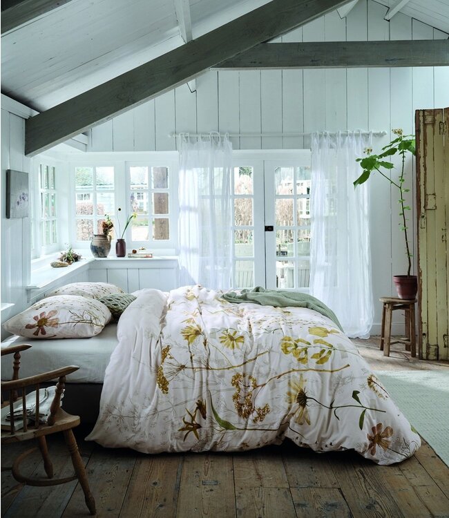 Ariadne at Home Dekbedovertrek Flanel Blow Gebroken Wit 240 x 200/220