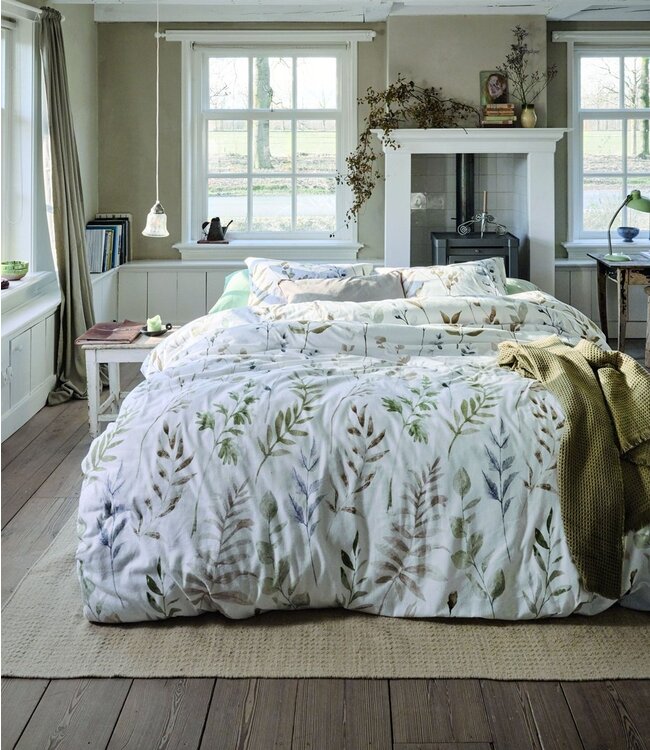 Ariadne at Home Dekbedovertrek Flanel Twigs White 240 x 200/220