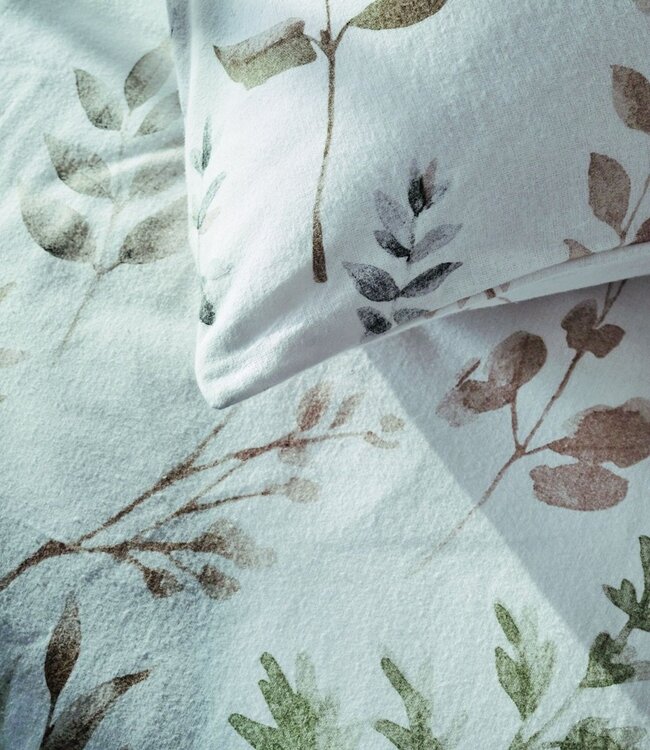 Ariadne at Home Dekbedovertrek Flanel Twigs White 200 x 200/220