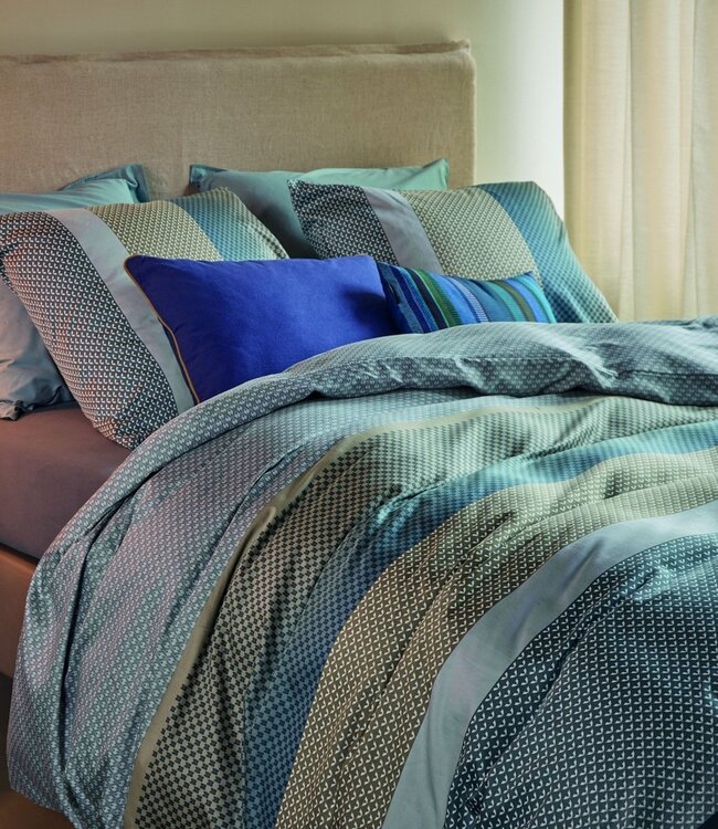 Beddinghouse Dekbedovertrek Satijn Marthe Blue 200 x 200/220