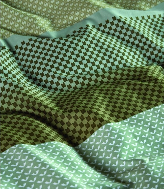 Beddinghouse Dekbedovertrek Satijn Marthe Green 200 x 200/220