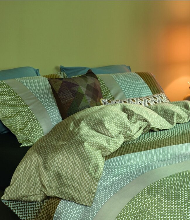 Beddinghouse Dekbedovertrek Satijn Marthe Green 200 x 200/220