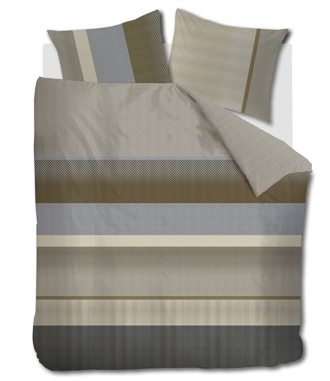 Beddinghouse Dekbedovertrek Satijn Marthe Sand 200 x 200/220