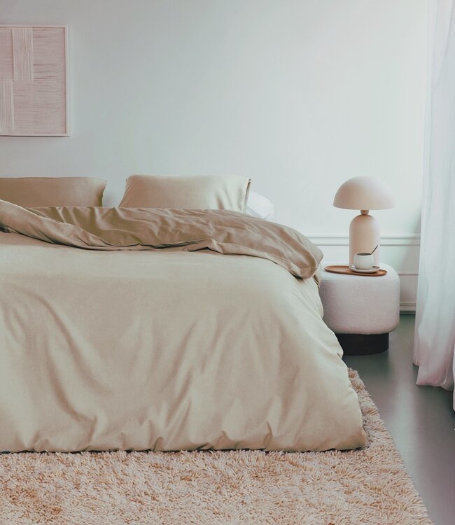 Beddinghouse Dekbedovertrek Flanel Sand 240 x 200/220