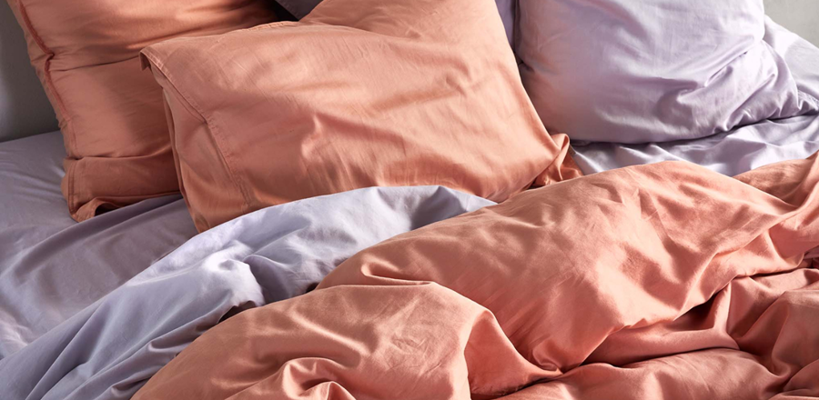 Minte dekbedovertrekken van verkoelend katoen satijn