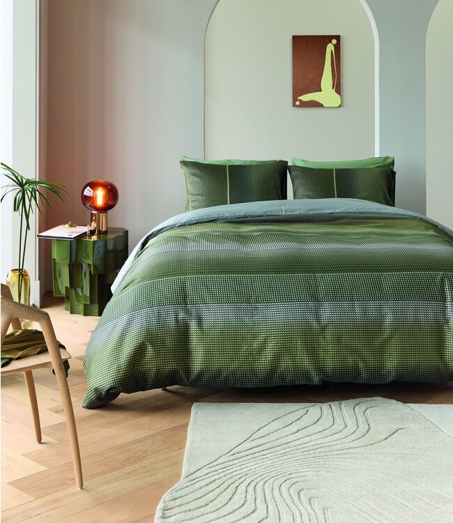 Kardol  Dekbedovertrek Satijn Charlottesville Green 140 x 200/220