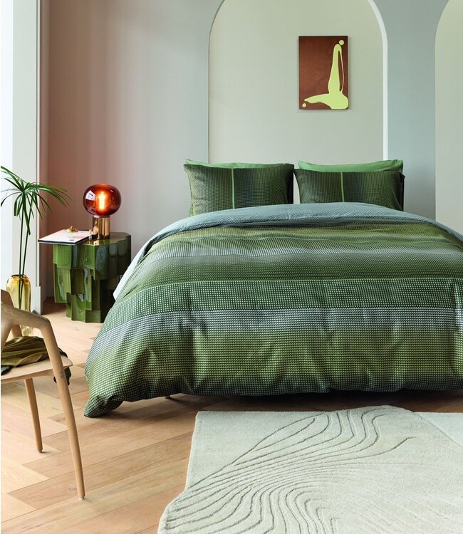 Kardol  Dekbedovertrek Satijn Charlottesville Green 200 x 200/220