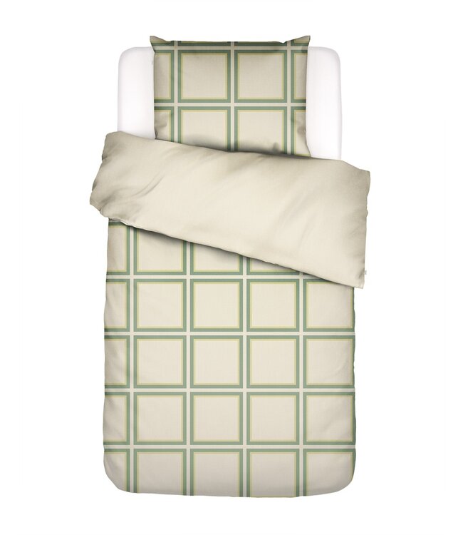 Essenza Dekbedovertrek Luca Basil Green