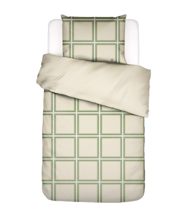 Essenza Dekbedovertrek Luca Basil Green 140 x 200/220