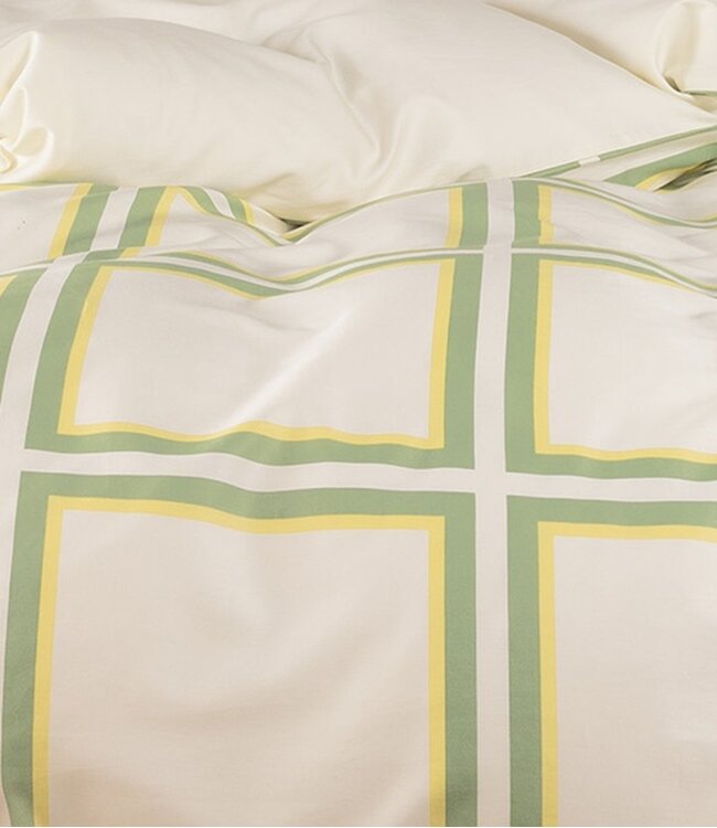 Essenza Dekbedovertrek Luca Basil Green 260 x 200/220