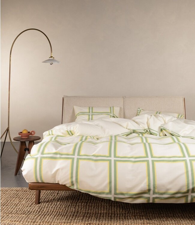 Essenza Dekbedovertrek Luca Basil Green 260 x 200/220