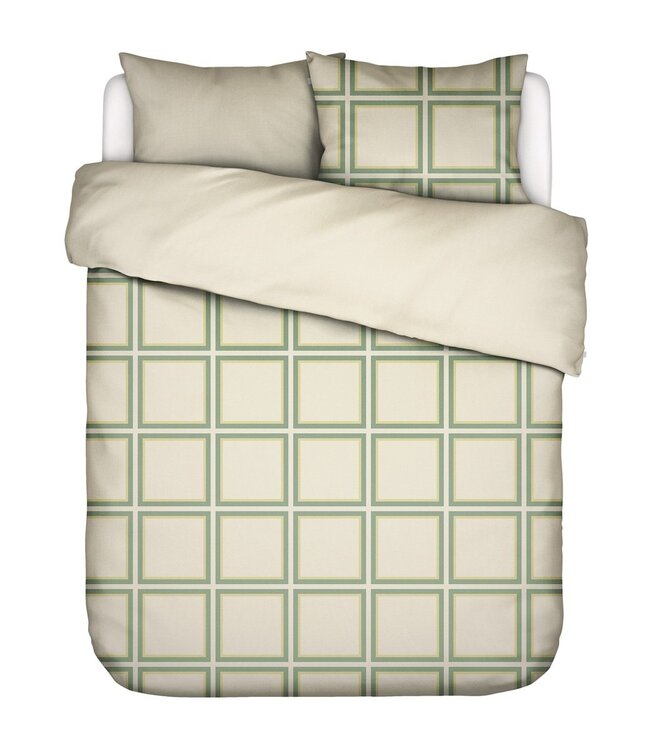 Essenza Dekbedovertrek Luca Basil Green 240 x 200/220