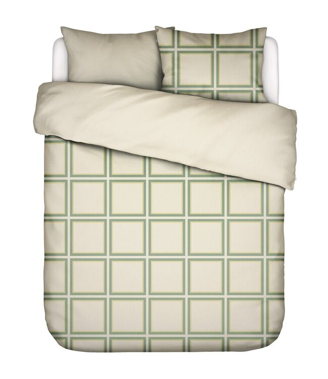 Essenza Dekbedovertrek Luca Basil Green 200 x 200/220
