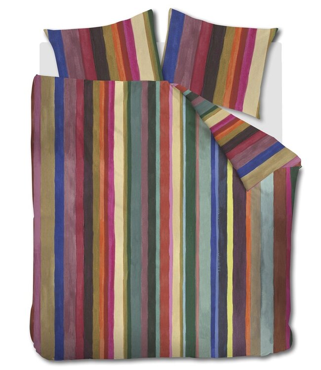 Oilily Dekbedovertrek Satijn Fiesta Lines Multi 200 x 200/220