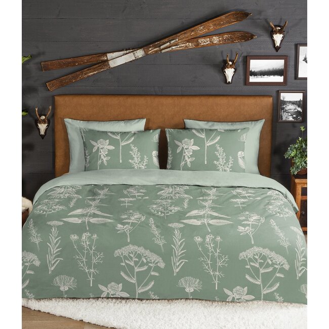 rits Flanel Herbs, groen