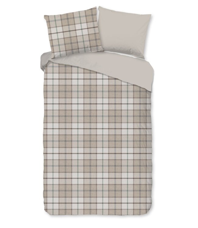 Ritzzly Dekbedovertrek met rits Flanel Bernardus Sand