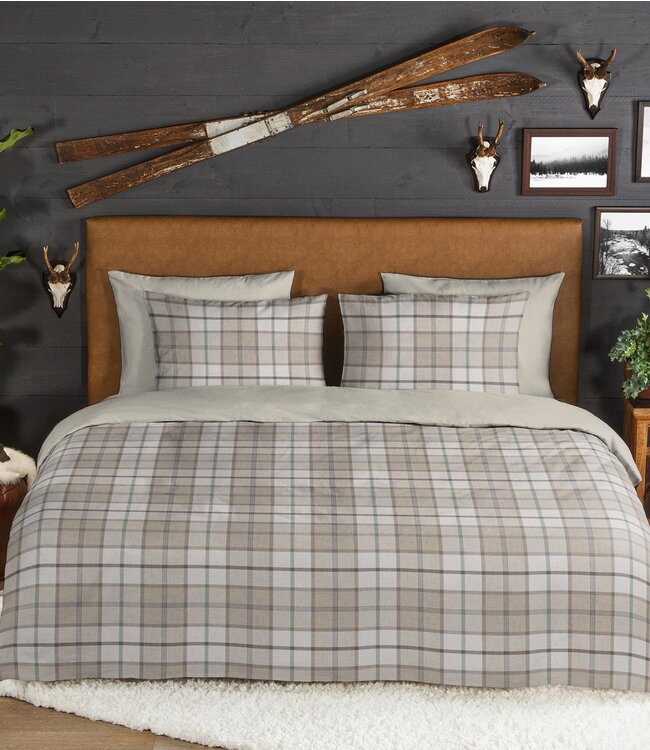 Ritzzly Dekbedovertrek met rits Flanel Bernardus Sand