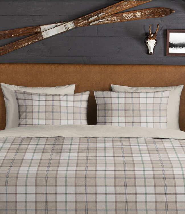 Ritzzly Dekbedovertrek met rits Flanel Bernardus Sand