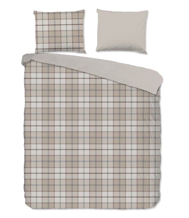 Ritzzly Dekbedovertrek met rits Flanel Bernardus Sand