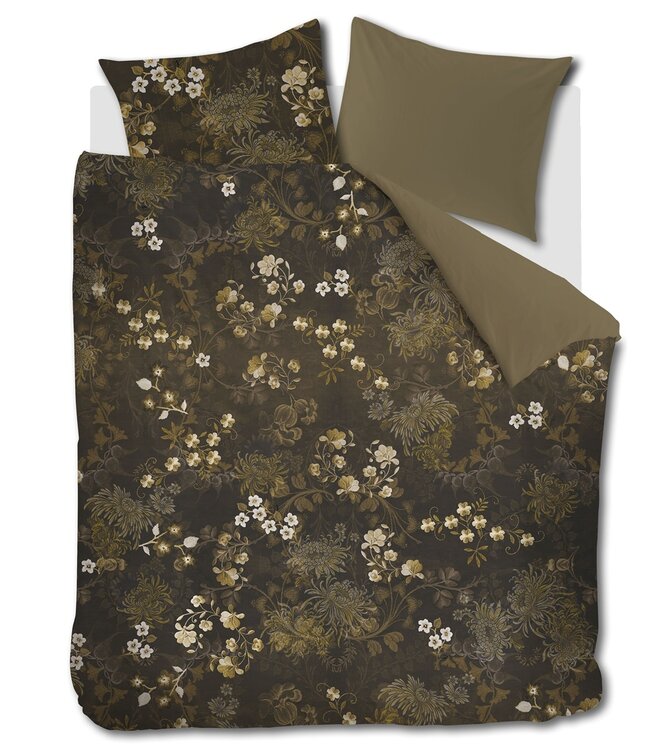 Beddinghouse Dekbedovertrek Satijn Darcy Olive Green