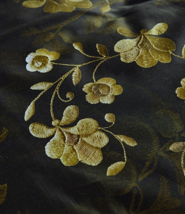 Beddinghouse Dekbedovertrek Satijn Darcy Olive Green 140 x 200/220